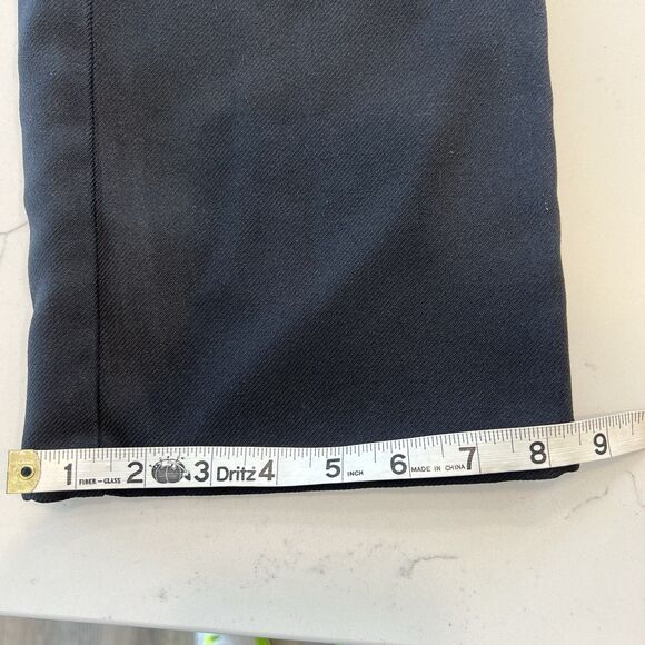 Vintage Levi’s Black 100% Polyester Pants 32x34 Made In USA Scoville Zipper - Picture 9 of 10